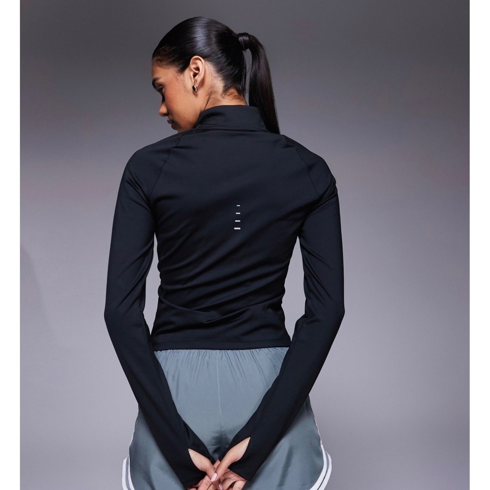 Nike Womens Swift Dri-Fit Full-Zip Mid-Layer‎ Running Top Jacket Black Sz XS NWT - Picture 4 of 14